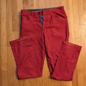 Betabrand Red Corduroys
